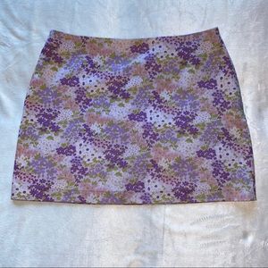 Express Floral Mini Skirt